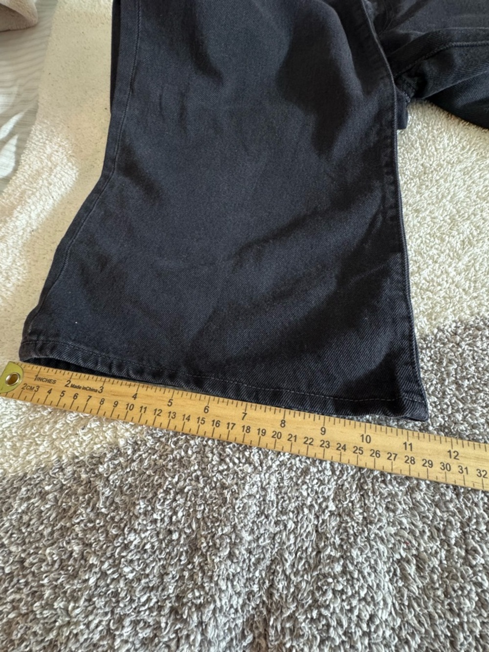 Levi’s Jeans Womens Size 31 Ribcage Wide Leg super high Rise Black Denim New - Picture 7 of 12